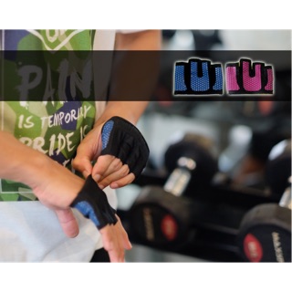 ANYHEAD ถุงมือฟิตเนต ครึ่งนิ้ว รุ่น anygym 2 กระชับ ใช้งานง่าย