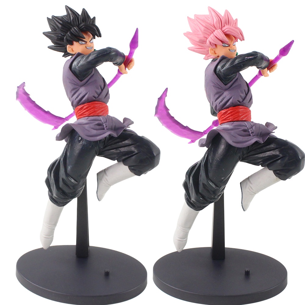 23 ซม.Dragon Ball Z Son Goku Kakarotto Zamasu Super Saiyan พีชสีแดง Waving Sickle ต่อสู้ PVC Action Figures ของเล่น