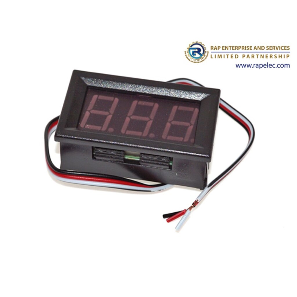 DC 3 Wire LED Panel Meter Voltage Voltmeter Car Motor Digital Display