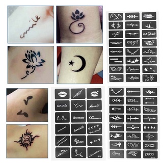 Semi-permanent Small Tattoo Stencil Airbrush Temporary Templates