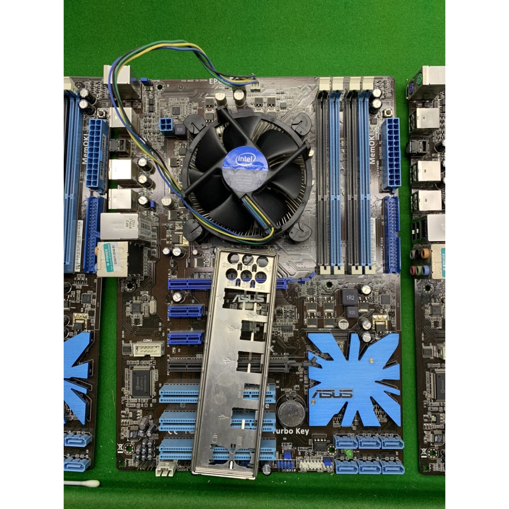 เมนบอร์ด mainboard ASUS P7 P55 LX หายาก คุ้มค่า มาพร้อมฝาหลัง