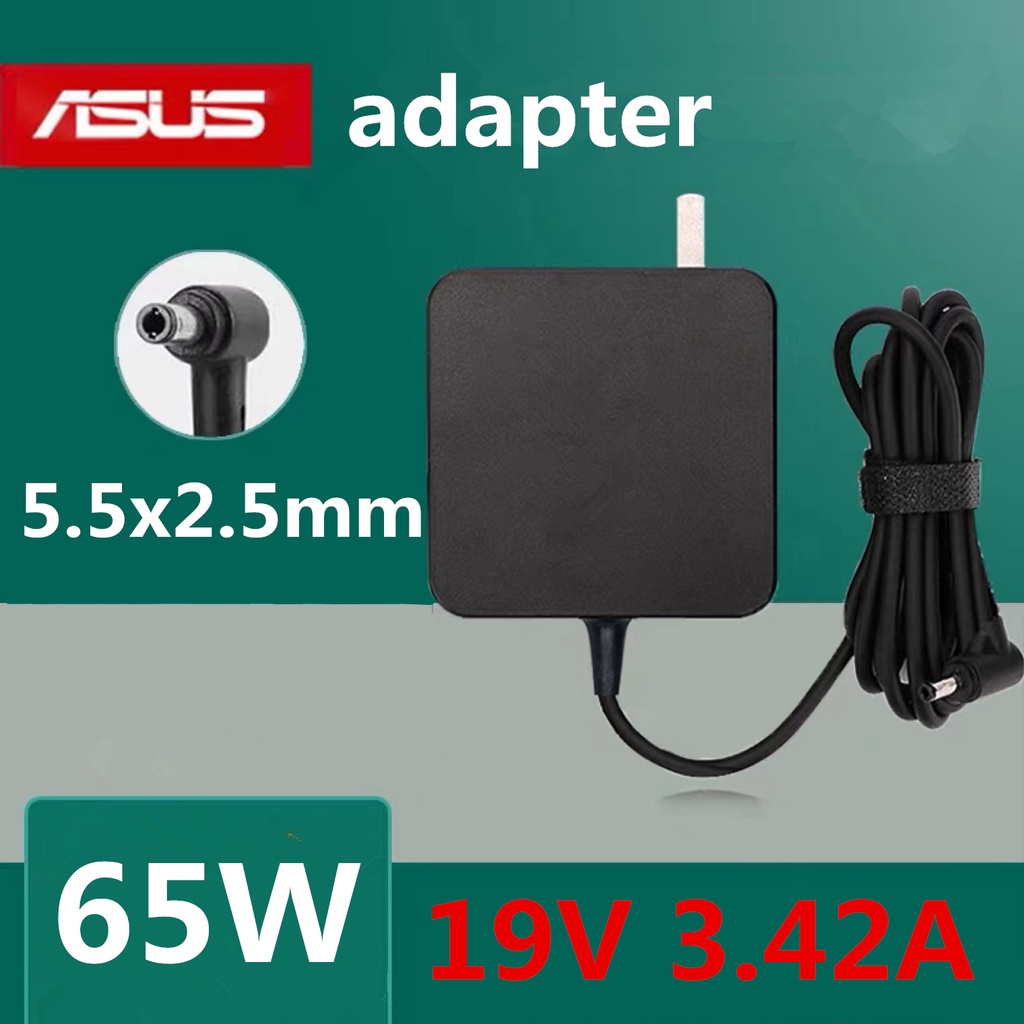 Asus ตลับ 65W 19v 3.42a หัว 5.5 * 2.5 mm K455L X505Z X451C สายชาร์จ อะแดปเตอร์ สายชาร์จโน๊ตบุ๊ค Notebook Adapter Charger
