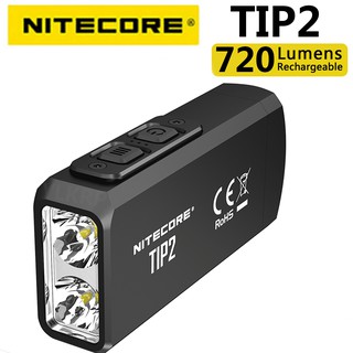 Nitecore TIP2 720LM ไฟกุญแจ แบบชาร์จ USB 2 CREE XP-G3 S3 LED แบตเตอรี่ลิเธียมไอออนในตัว ไม่รวมสายชาร์จ USB