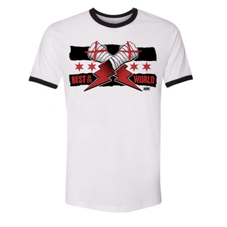 เสื้อยืดผ้าฝ้ายพิมพ์ลายขายดี AEW CM Punk - Best in the World (Regular Style Tee)