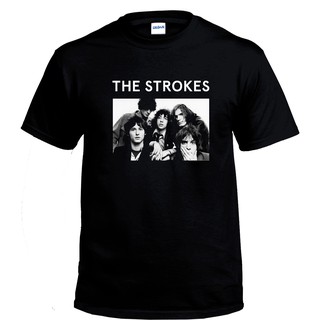 เสื้อยืดผ้าฝ้าย 100% พิมพ์ลายกราฟิก The STROKES BAND GILDAN UNISEX