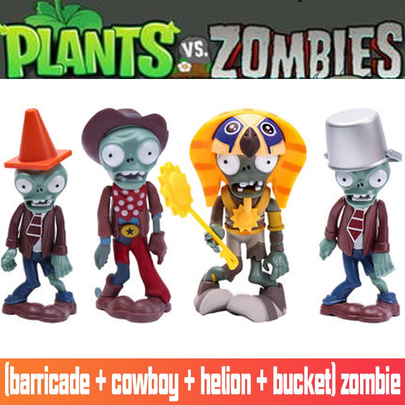 ของเล่น Plants vs. Zombies, ตุ๊กตาซอมบี้, ซอมบี้ Roadblock ยางแข็ง, Barrel zombies, ซอมบี้คาวบอย, ซอ