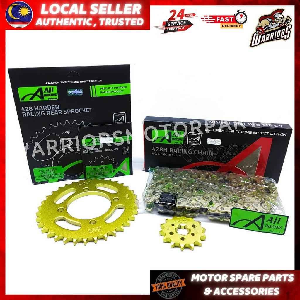 YAMAHA LC135 V1-V7/RXZ/Y125Z/SRL110/Y110/Y100 [AJI RACING] 428H-122L CHAIN SPROCKET SET DRIVE KIT RA