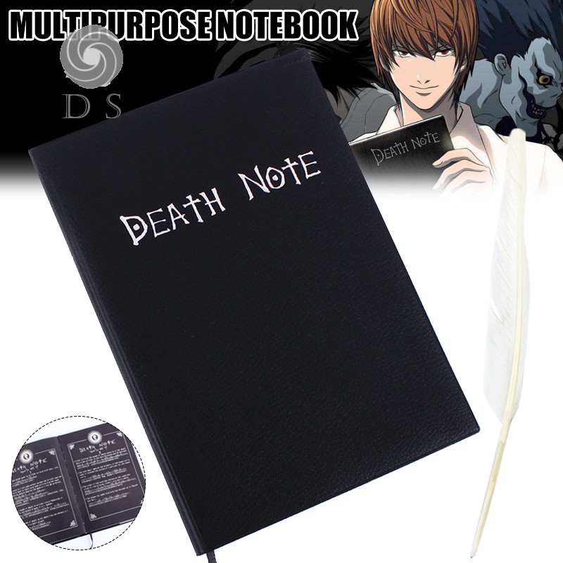 สมุดโน๊ตไดอารี่ นิทรรศการการ์ตูน DEATHNOTE Night God Moon แบบดั้งเดิม สีดํา
