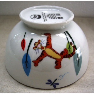 Pladao Ceramic ชาม ถ้วยแกง Tigger Nature พื้นขาว oz.