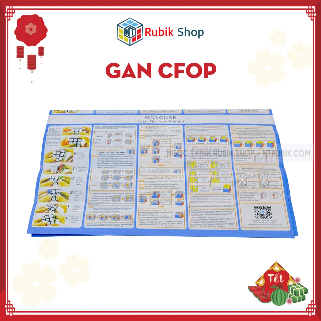 Cfop ของ Gan - สูตรขั้นสูงสําหรับลูกบาศก์รูบิค 3x3 Cross F2L OLL PLL