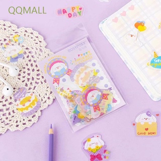 Qqmall สติ๊กเกอร์ลายการ์ตูนสัตว์สําหรับตกแต่งสมุดไดอารี่ 40 ชิ้น / แพ็ค