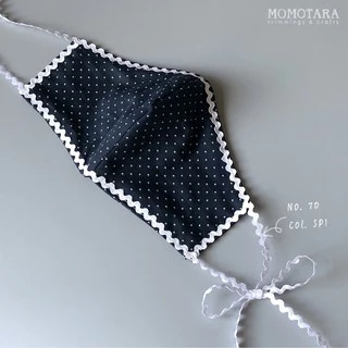 MOMOTARA No.70 (ชุดที่ 1) เทปถัก Braid ซิกแซก Ric Rac Braid ขนาด 0.8 CM ยาว 36 หลา เทป ริบบิ้น diy วัสดุตกแต่ง