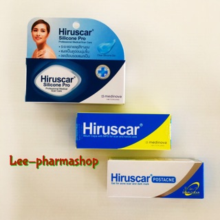 HIRUSCAR GEL - ขนาด 7 G. Hiruscar•, Hiruscar Post Acne 5g •Hiruscar •ฮิรูสการ์ ซิลิโคน โปร 4g