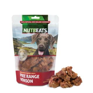 NUTREATS FREE RANGE VENISON นูทรีทส์ เนื้อกวาง ขนมสุนัขพรีเมี่ยมเพื่อสุขภาพ คลอเรสเตอรอลต่ำ (50g)