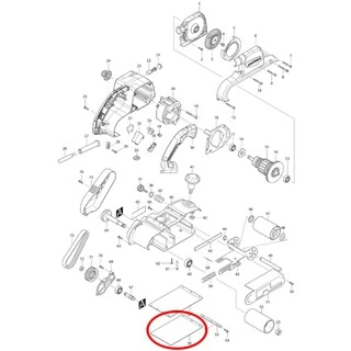MAKTEC MT940, MT941, MAKITA 9403, M9400B แผ่นคาร์บอน แผ่นยาง สำหรับรองเครื่องขัดกระดาษทราย (รถถัง)