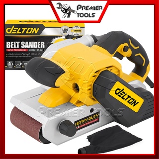 DELTON เครื่องขัดกระดาษทราย สายพาน (รุ่นรถถัง) Belt Sander 100มม. 4 นิ้ว 1,400W รุ่น DT-941 ฟรี! กระดาษทรายขนาด 100 มม.