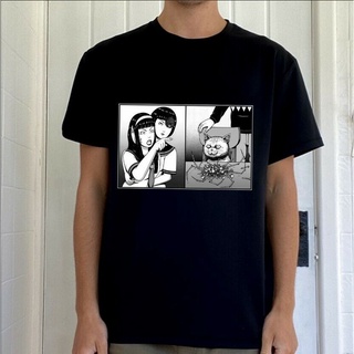 เสื้อผ้าผชเสื้อยืด พิมพ์ลาย Junji Ito Gore สําหรับเด็กผู้หญิงS-5XL