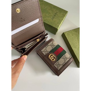 สด-ผ่อน📌แท้💯 Gucci Ophidia GG card case wallet(ไม่แท้คืนเงิน)