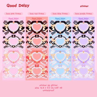 [พร้อมส่ง]🌈🌟sticker love frame สติกเกอร์ แบรนด์ Good Daizy