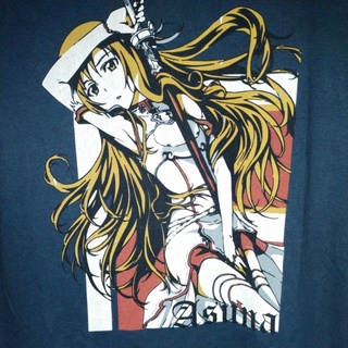 เสื้อยืดมือสอง Usa การ์ตูนอนิเมะญี่ปุ่น Sword Art Online Size M. อก20/ยาว28