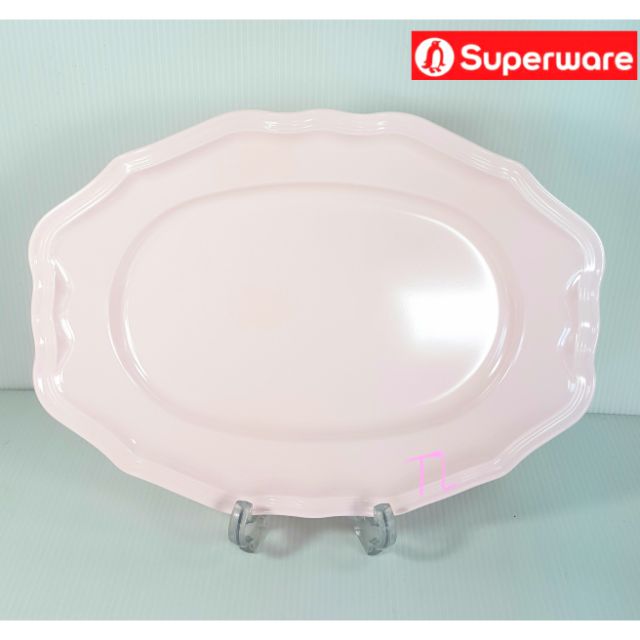 ซุปเปอร์แวร์ เปล10.5"=1ชิ้น สีโอลด์โรส (ไม่มีกล่อง)