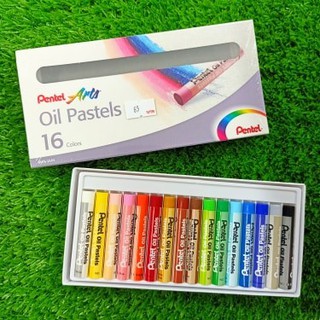 สีชอล์คเพนเทล 16 สี Oil Pastels