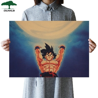 Dlkklb สติ๊กเกอร์โปสเตอร์ลายการ์ตูน Dragon Ball Sun Wukong Movie ขนาด 51X36 ซม . สําหรับตกแต่งผนัง