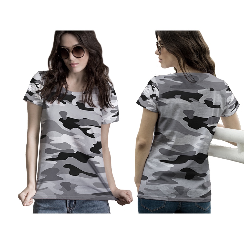 TiniShop - Womens Army CAMOUFLAGE 3D Full Print T-Shirt / Premium Army Printing T-Shirt