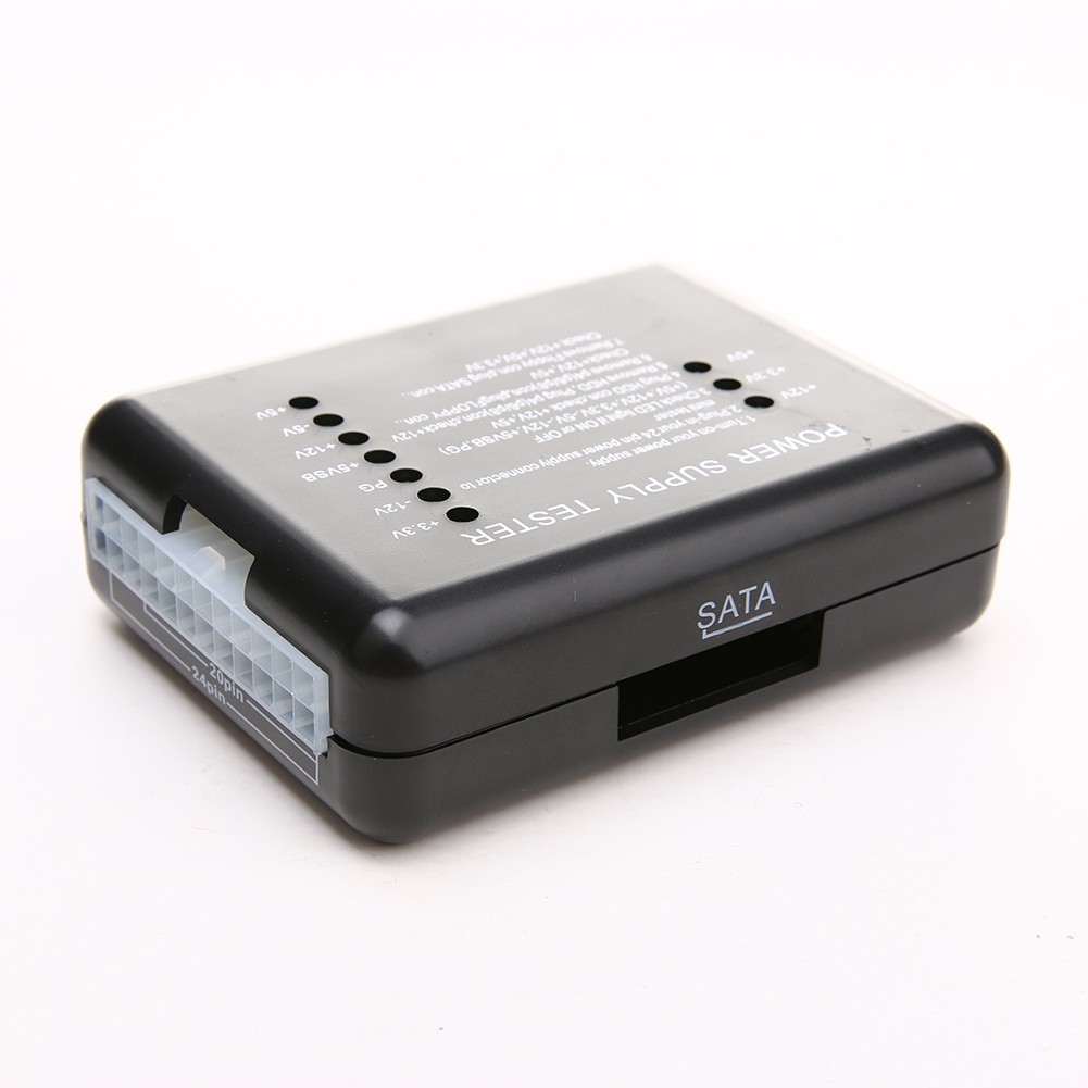 อุปกรณ์ทดสอบคอมพิวเตอร์ 20 / 24 Pin 4 PSU SATA HDD Power Supply Tester