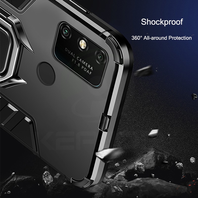 Finger Ring Stand Heavy Duty Shockproof Armor Case for Huawei Nova 7i P20 P30 Lite P40 Pro Nova 4e 3i Nova 5T Y9S Y6 Y7 Y9 Prime Mate 20 Pro Mate 30 Hard Case #7