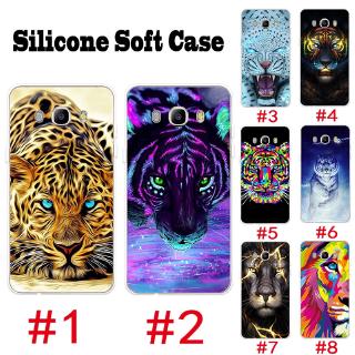 เคสโทรศัพท์มือถือ Samsung J3 J5 J7 2015 2016 ปลอก TPU อ่อน เสือสิงโตเสือชีต้า