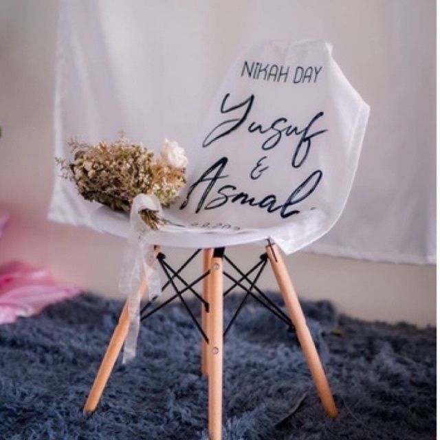 ป้ายผ้าดิบ ไม่ใช่ไวนิล คิวเร่ง 1-2 วันงานหมั้น ป้าย welcome ปลายธง ขนาด 50x70 cm. ป้ายผ้างานแต่ง