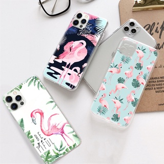 เคสโทรศัพท์มือถือแบบนิ่ม ใส ลายฟลามิงโก้ DV-89 สําหรับ VIVO Y22s Y35 Y16 Y02 Y02S Y01 Y31 Y51