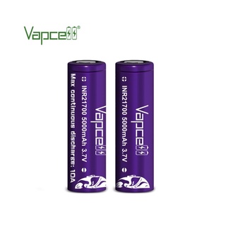 Vapcell INR21700 5000mAh 3.7V 10A สีม่วง ของแท้