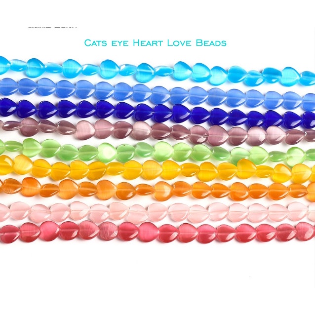 แมวธรรมชาติตารักหัวใจลูกปัด8/10/12มิลลิเมตรจี้เสน่ห์หลวมลูกปัดสําหรับเครื่องประดับทํา ทําเอง จี้สร้อยข้อมือ