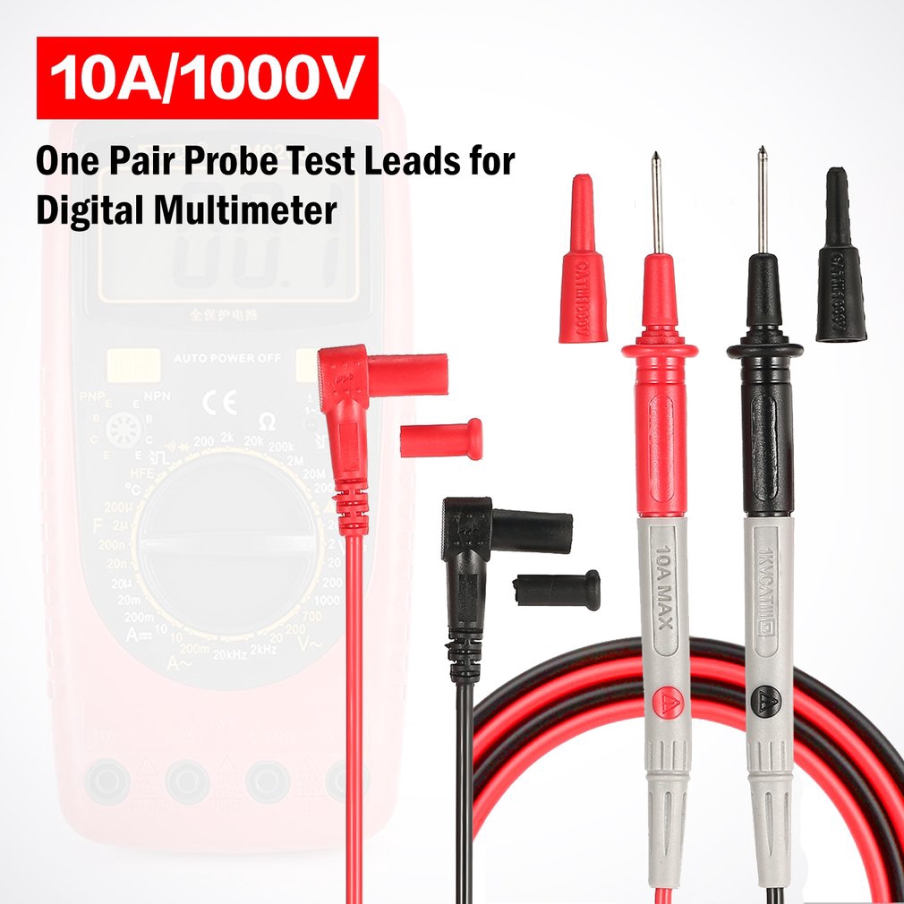 NEW Best Quality 10A Digital Multi Meter Test Leads Probes Volt Meter Cable UK