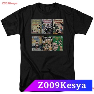 Z009Kesya เสื้อยืดสีพื้นคอกลม Trevco Mens Wonder Woman Logo T-Shirt sale Trevco