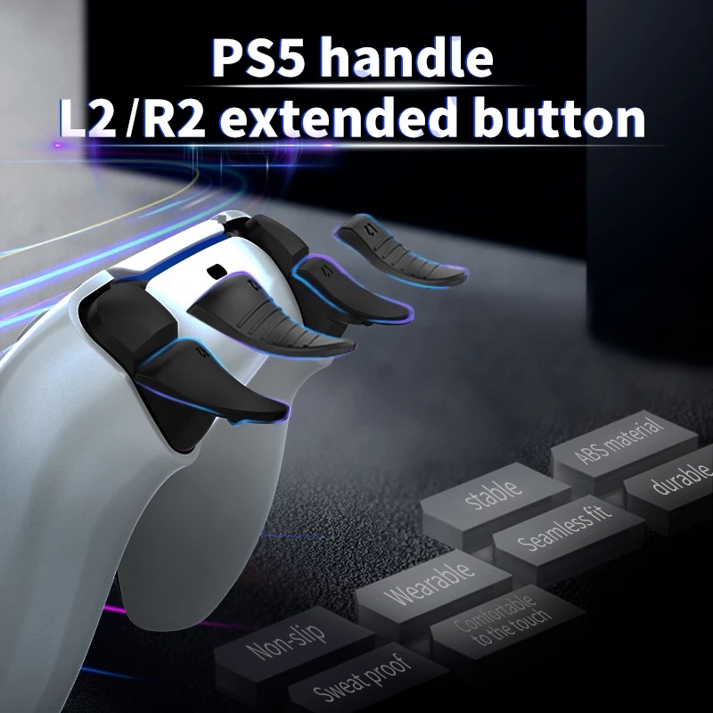 Playstation 5 L2 R2 ทริกเกอร์ขยายปุ่มยาว สําหรับ PS5 Gamepad อุปกรณ์เสริม