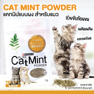 แคทนิปสำหรับแมว แคทนิปผง HAHALE Pure Cat Mint Powder ทำให้แมวมีความสุข ไม่เป็นอันตราย ขนาด 5 กรัม