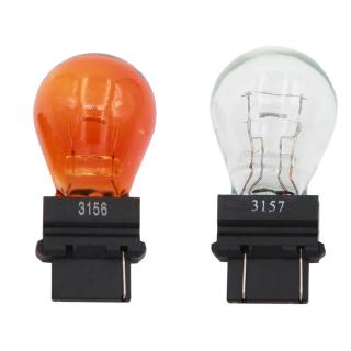 T25 3156 3157 P27W 12V 27W คุณภาพสูงไฟเลี้ยวย้อนกลับไฟวิ่งกลางวันสีขาว amber รถ 2 ชิ้น