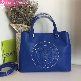 VERSACE JEANS ROUND LOGO HANDBAG ของแท้ ราคาถูก