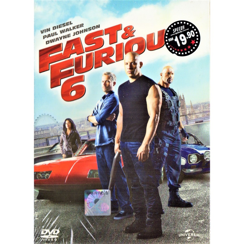 Fast & Furious 6 ( DVD ) [ Vin Diesel Paul Walker Dwayne Johnson ]
