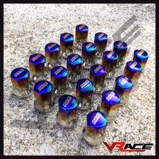 น็อตล้อรถยนต์ เหล็ก Rays ไทเทเนียม ไดร์แท้ (ชุด 4-24ตัว) น๊อ…