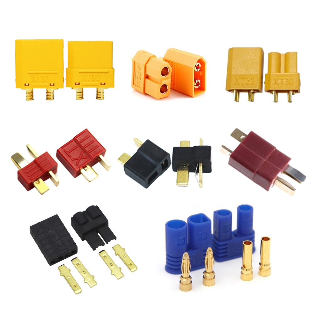 ปลั๊กตัวเมีย ตัวผู้ XT30 XT60 XT90 Trx EC2 EC3 EC5 EC8 T สําหรับโดรนบังคับ ESC Lipo FPV 5 คู่ ต่อล็อต