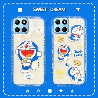 2022 New เคสโทรศัพท์ Huawei HONOR X6 Fashion Shockproof Transparent Cute Doraemon Cartoon Soft Case Cover เคส HonorX6 HONORX6