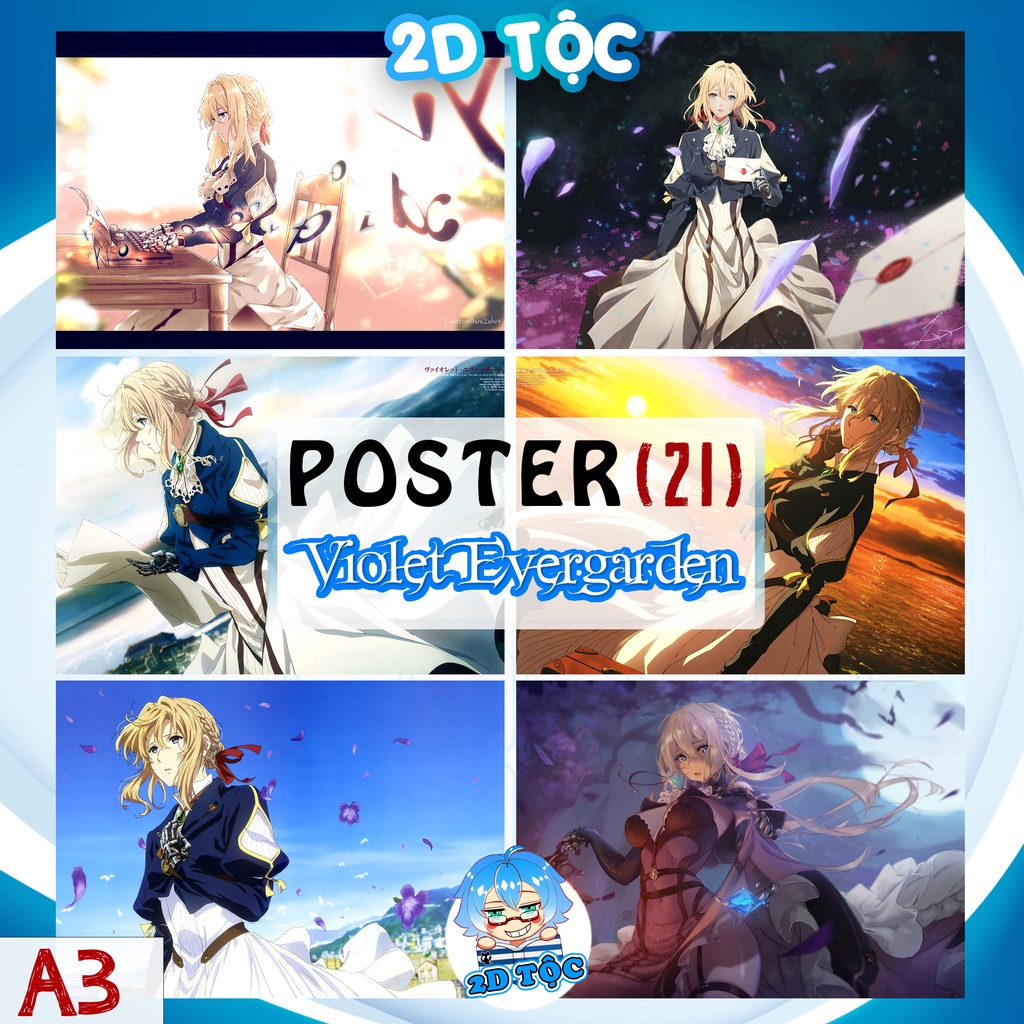 โปสเตอร์โฟโต้ A3 ANIME VIOLET EVERGARDEN (21) คุณภาพสูงกระดาษ MATERIAL - 2D SHOP