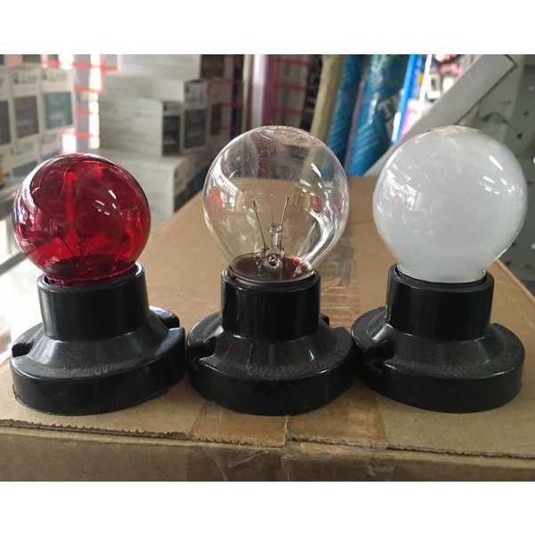 หลอดไฟ หลอดปิงปอง 3-5W ขั้วเกลียว E27 / ขั้วเขี้ยว B22 / ใส / แดง / ปิงปอง 25w ขั้วเกลียว E27 ขุ่น