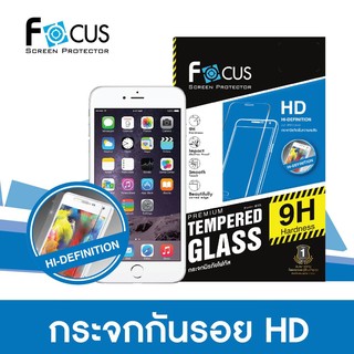 กระจกนิรภัยโฟกัสแบบใสเพิ่มความคมชัด  พร้อมฟิล์มหลังแบบใส Tempered Glass (ไม่เต็มจอ)