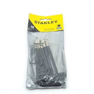 STANLEY ประแจหกเหลี่ยม 10 ตัว/ชุด   69-213 สีดำ