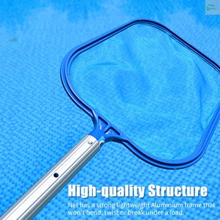 Zone 
Pool Skimmer Net with Telescopic Pole Removal Leaf Rake Swimming Pool Ponds Fast Cleaning Tool with Heavy-Duty Aluminium Frames Deep Mesh Nets